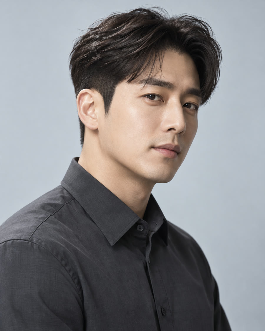깔끔한 남성 스타일 AI 스타일 연출 예시
